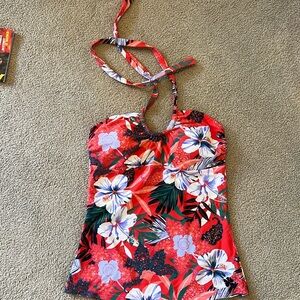 High neck halter top